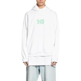 5:20 Sudadera con capucha y estampado «Blanco Verde» 674986TMVL69164