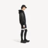 Abrigo corto con capucha para hombre en negro Abrigo corto con capucha para hombre en negro