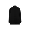 Abrigo de mezcla de lana con doble cuello «Negro» 626314TIU071000