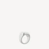 Anillo de sello Nano en plata brillante