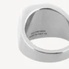 Anillo de sello Nano en plata brillante