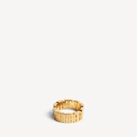 Anillo «nano mini link» para mujer en oro brillante