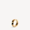 Anillo «nano mini link» para mujer en oro brillante