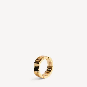 Anillo «nano mini link» para mujer en oro brillante
