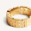 Anillo «nano mini link» para mujer en oro brillante