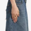 Anillo «nano mini link» para mujer en oro brillante