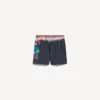Bañador corto de hombre con estampado «tie dye» extremo en negro Bañador corto de hombre con estampado «tie dye» extremo en negro