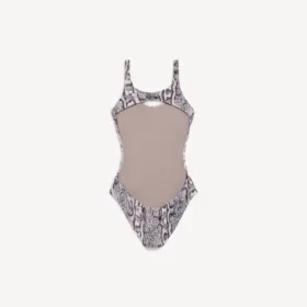 Bañador de mujer con estampado de pitón en color beige Bañador de mujer con estampado de pitón en color beige