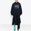 Balenciaga auténtico, talla grande, negro 620947TIVA21000