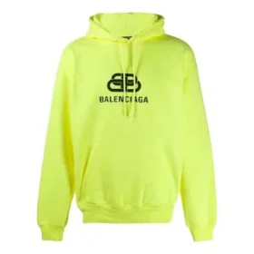 Balenciaga BB para hombre con estampado en la parte trasera, amarillo 583215TFV617050