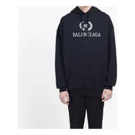 Balenciaga BB para hombre con logotipo estampado en el pecho, negro 556143TDV521000