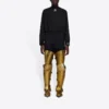 Balenciaga FW21 Alphabet de manga larga para hombre, negro, 661749444B81077