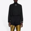 Balenciaga FW21 Alphabet de manga larga para hombre, negro, 661749444B81077
