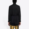 Balenciaga FW21 Alphabet de manga larga para hombre, negro, 661749444B81077