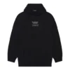 Balenciaga FW21 para hombre, camiseta holgada con capucha y manga larga, negro 651799TJV910107