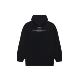 Balenciaga FW21 para hombre, camiseta holgada con capucha y manga larga, negro 651799TJV910107 Balenciaga FW21 para hombre, camiseta holgada con capucha y manga larga, negro 651799TJV910107