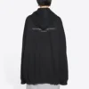 Balenciaga FW21 para hombre, camiseta holgada con capucha y manga larga, negro 651799TJV910107