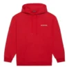 Balenciaga FW21 para hombre, holgada, con logo, con capucha y manga larga, roja, 600583TIV846540