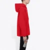 Balenciaga FW21 para hombre, holgada, con logo, con capucha y manga larga, roja, 600583TIV846540