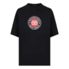 Balenciaga para hombre, camiseta de manga corta con estampado BLogo, negra, 612966TJVD61000