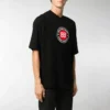 Balenciaga para hombre, camiseta de manga corta con estampado BLogo, negra, 612966TJVD61000