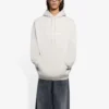 Balenciaga para hombre, colección otoño-invierno 2021, con estampado del logotipo «Alphabet», con capucha y manga larga, blanco cremoso, 570811TIV552970