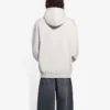 Balenciaga para hombre, colección otoño-invierno 2021, con estampado del logotipo «Alphabet», con capucha y manga larga, blanco cremoso, 570811TIV552970