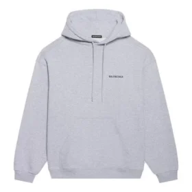 Balenciaga para hombre, colección otoño-invierno 2021, estampado con logotipo, manga larga, gris, 600583TIV841167 Balenciaga para hombre, colección otoño-invierno 2021, estampado con logotipo, manga larga, gris, 600583TIV841167