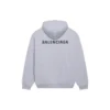 Balenciaga para hombre, colección otoño-invierno 2021, estampado con logotipo, manga larga, gris, 600583TIV841167