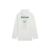 Balenciaga para hombre, colección otoño-invierno 2021, estampado de letras del logotipo, holgada, blanca, 662424TKVF89085