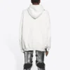 Balenciaga para hombre, colección otoño-invierno 2021, «Hi My Name Is», estampado alfabético, manga larga, blanco, 651799TKVF29081