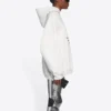 Balenciaga para hombre, colección otoño-invierno 2021, «Hi My Name Is», estampado alfabético, manga larga, blanco, 651799TKVF29081