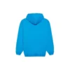 Balenciaga para hombre, colección otoño-invierno 2021, sudadera con capucha y logotipo, manga larga, azul, 570811TIV557560