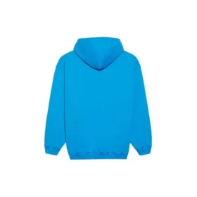 Balenciaga para hombre, colección otoño-invierno 2021, sudadera con capucha y logotipo, manga larga, azul, 570811TIV557560 Balenciaga para hombre, colección otoño-invierno 2021, sudadera con capucha y logotipo, manga larga, azul, 570811TIV557560