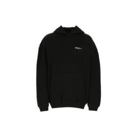 Balenciaga para hombre, colección primavera-verano 2021, camiseta de algodón con capucha grande y manga larga, negro, 620973TKV871070 Balenciaga para hombre, colección primavera-verano 2021, camiseta de algodón con capucha grande y manga larga, negro, 620973TKV871070