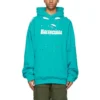Balenciaga para hombre, colección primavera-verano 2021, estampado clásico de letras con agujeros, azul cielo, 659403TKVB64661