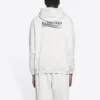 Balenciaga para hombre con estampado de letras de Political Campaign bordadas, blanco, 600583TKVI99084