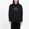 Balenciaga para hombre con estampado del logotipo «Alphabet», negro, 570811TGV701000