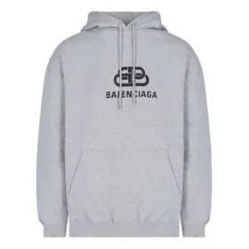 Balenciaga para hombre con estampado del logotipo, gris, 570811THV781300