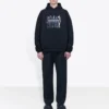 Balenciaga para hombre con estampado del logotipo «Portrait», negro 620973TIVA21000