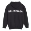 Balenciaga para hombre, con gran logotipo estampado en la espalda, negro, 556143TAV371000