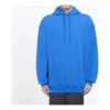 Balenciaga para hombre con logotipo en la espalda y estampado de letras, azul, 570811THV798077