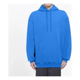 Balenciaga para hombre con logotipo en la espalda y estampado de letras, azul, 570811THV798077