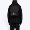 Balenciaga para hombre, estampado de letras, holgada, clásica, negra 620973TIVD41000