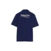 Balenciaga para hombre, estampado de Political Campaign, versión grande, manga corta, azul marino 641675TIV521195