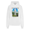 Balenciaga para hombre, estampado paisajístico, holgada, blanca, 641679TJVH99000