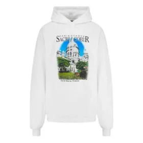 Balenciaga para hombre, estampado paisajístico, holgada, blanca, 641679TJVH99000 Balenciaga para hombre, estampado paisajístico, holgada, blanca, 641679TJVH99000