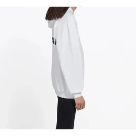 Balenciaga para hombre, parte trasera con logotipo grande, estampado en color liso, blanco, 508184TYK549000 Balenciaga para hombre, parte trasera con logotipo grande, estampado en color liso, blanco, 508184TYK549000