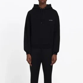 Balenciaga para hombre, pecho blanco, negro, logotipo pequeño, negro, 556145TYK271000 Balenciaga para hombre, pecho blanco, negro, logotipo pequeño, negro, 556145TYK271000