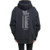 Balenciaga para hombre Speedhunters Boysband con estampado, con capucha y manga larga, azul marino 541873TCV371055
